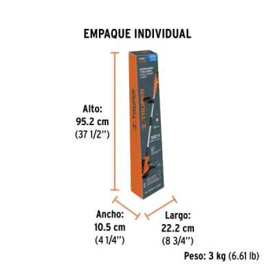 Guadaña Eléctrica 13' 550w Telescópica Truper Hilo 1.6mm