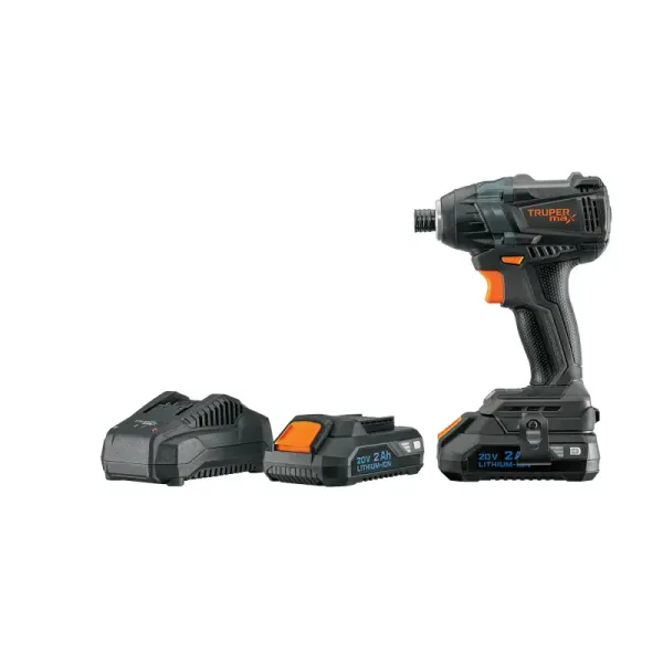 Atornillador Impacto Inalámbrico 20v Truper Max 2 Baterías (MAX-20D - 101402)
