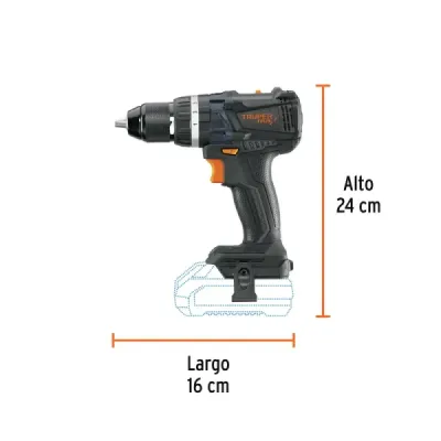 Taladro Percutor Inalámbrico 1/2' 20v Truper Max Sin Batería
