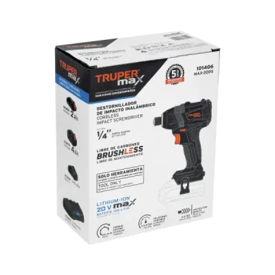 Atornillador Impacto Inalámbrico 20v Truper Max Sin Batería