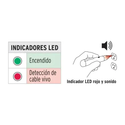 Tester Detector Tensión Sin Contacto Truper Ca90 1000v 60 Hz