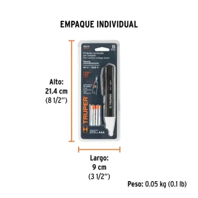 Tester Detector Tensión Sin Contacto Truper Ca90 1000v 60 Hz