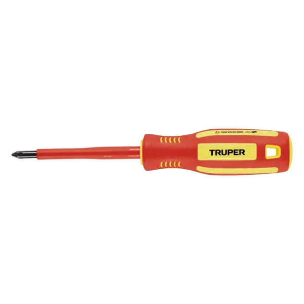 Destornillador Dieléctrico Estrella Phillips 3/16' Truper (DP-3/16X3D - 102240)
