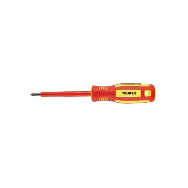 Destornillador Dieléctrico Estrella Phillips 1/4' Truper (DP-1/4X4D - 102241)