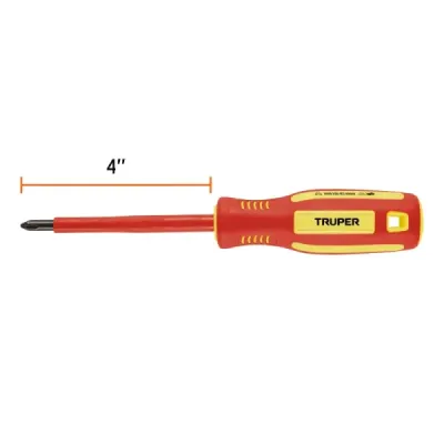 Destornillador Dieléctrico Estrella Phillips 1/4' Truper