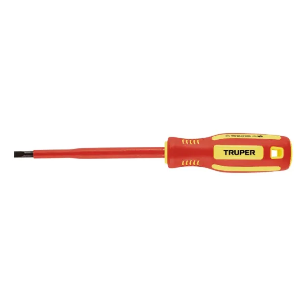 Destornillador Dieléctrico Pala Plano 7/32' 1000v Truper (DR-7/32X5D - 102242)