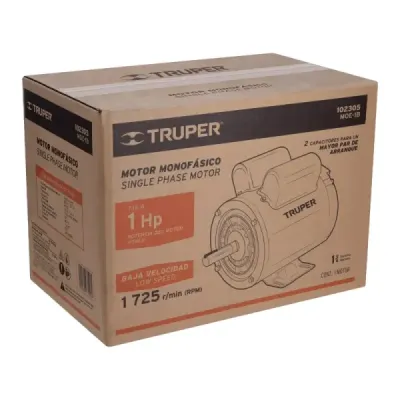 Motor Eléctrico 1hp 1725rpm Truper Arranque Y De Trabajo