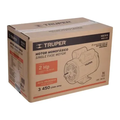 Motor Eléctrico 2hp 3450rpm Truper Arranque Y De Trabajo