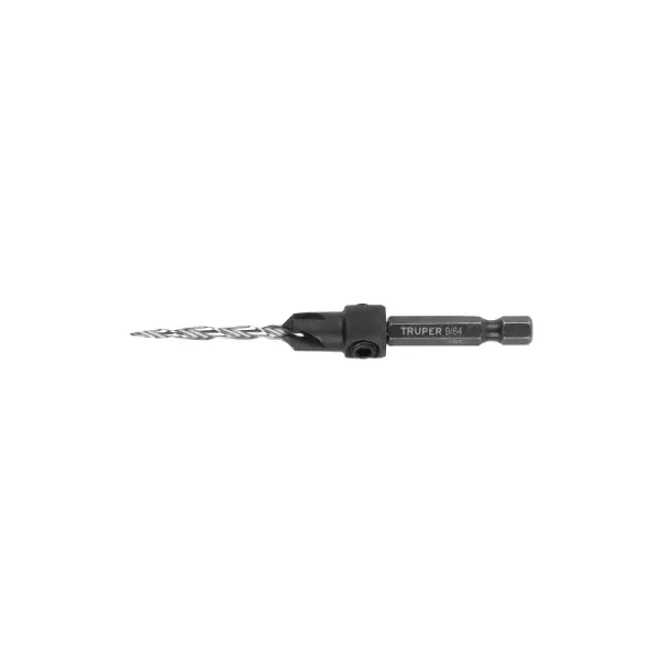 Broca Avellanadora Madera Tornillo No.6 3.5 Mm Truper Cónico (BAM-6 - 102375)