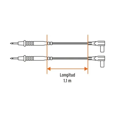 Juego Cables Prueba Multímetro Multitester Truper Universal