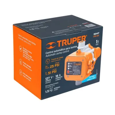 Control Automático Bomba Periférica 145psi Truper 16a 120v