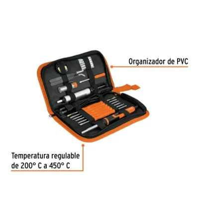 Kit Cautín Lápiz Electrónica 25w Regulable Truper Accesorios
