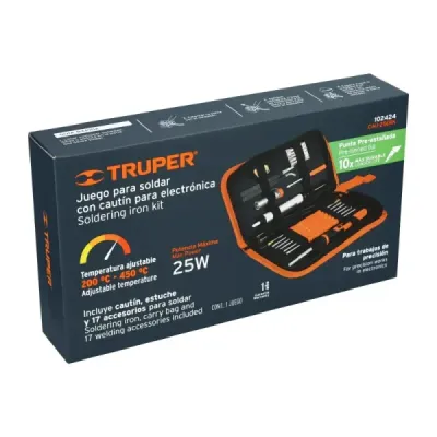 Kit Cautín Lápiz Electrónica 25w Regulable Truper Accesorios