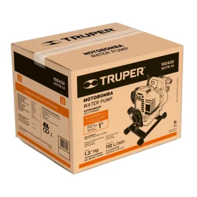 Motobomba Gasolina Autocebante 1.1/3 Hp Truper 110l/min