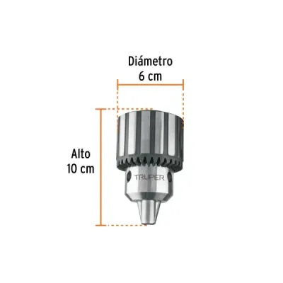 Mandril Llave 5/8' Taladro De Banco Árbol Truper Cono B16