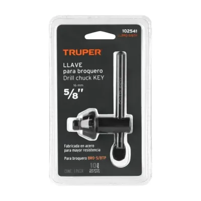 Llave Para Mandril Taladro De Banco Árbol Truper En Acero