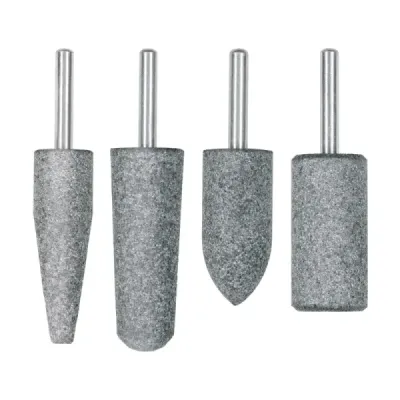Set 4 Puntas Montadas Fresa Acero Inoxidable Truper Grano 60