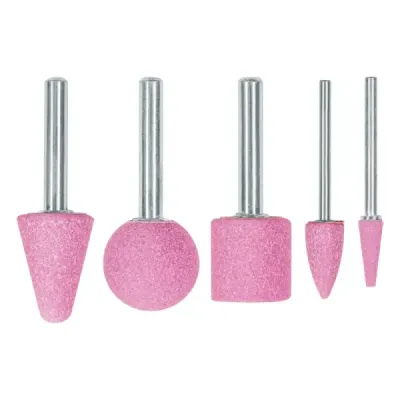 Set 5 Piedras Montadas Fresas 1/4' 1/8' Truper Uso General