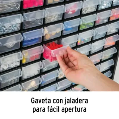 Organizador Accesorios 44 Gavetas 51x16x40cm Truper Apilable