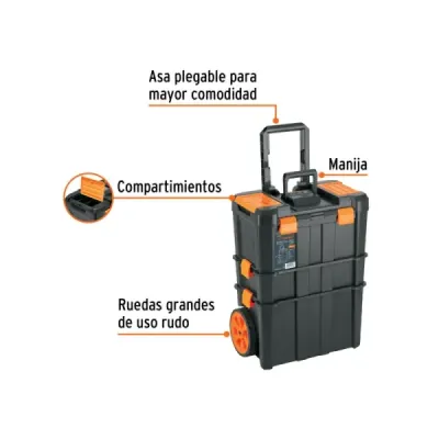Caja De Herramientas 3 En 1 Desmontable 48x63cm 53l Truper