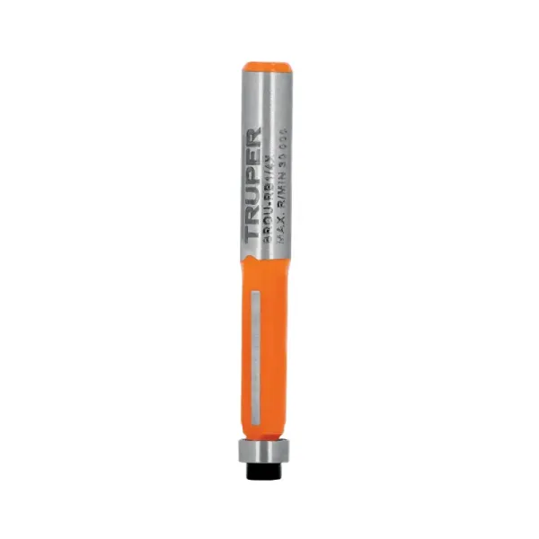Fresa Corte Recto Enrasado 6x17mm Truper Balinera 1/4' (BROU-RB1/4X - 102720)