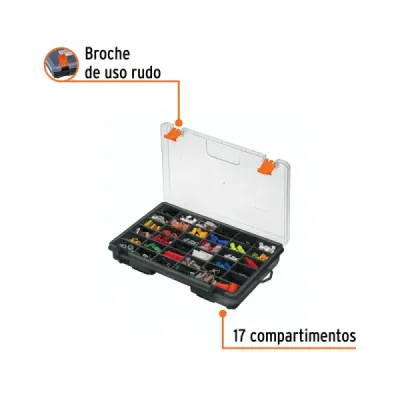 Organizador 36 Compartimientos 28x18x4.5 Cm Truper Maletín