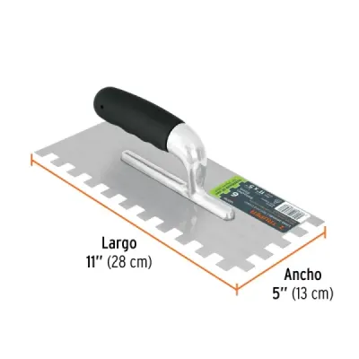 Llana Dentado Cuadrado 1/2' Pulido Truper Comfort Grip