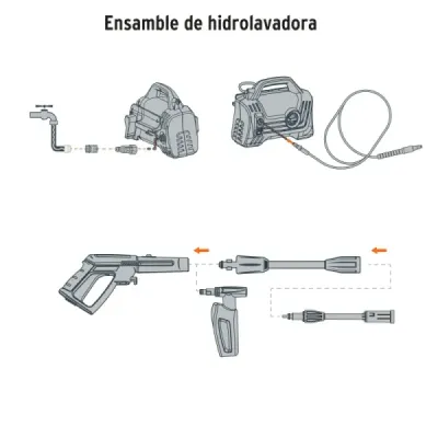 Hidrolavadora Eléctrica 1600psi 1400w Truper Diseño Compacto