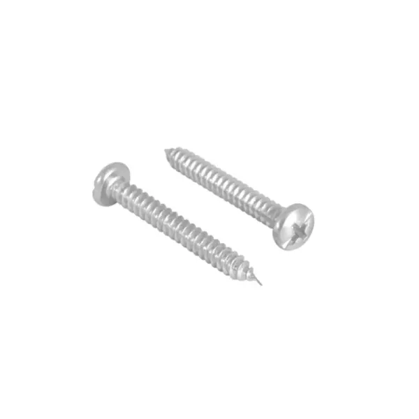 100 Tornillos Para Metal 5/8' No.10 Toolcraft Cabeza Redonda (TC2893)