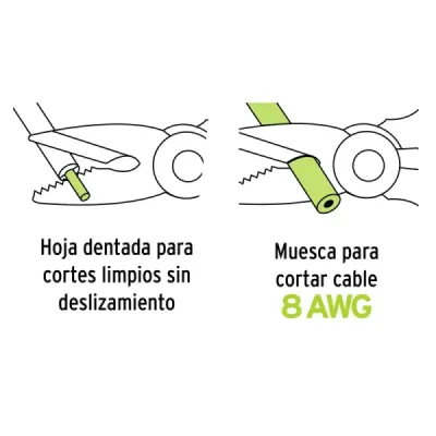 Tijeras Corta Cable Electricista 6' Truper Inoxidables Grip