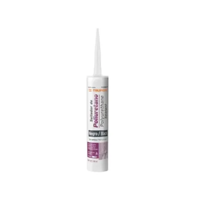 Sellador Silicona Poliuretano Negro 280ml Truper No Escurre