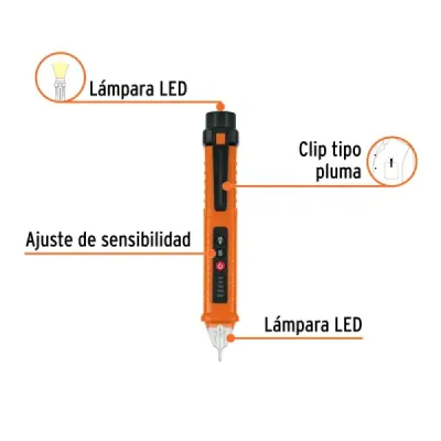 Tester Detector Tensión Sin Contacto Truper 12v-1000v 60 Hz