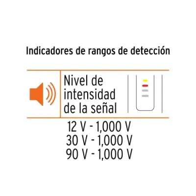 Tester Detector Tensión Sin Contacto Truper 12v-1000v 60 Hz
