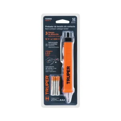 Tester Detector Tensión Sin Contacto Truper 12v-1000v 60 Hz