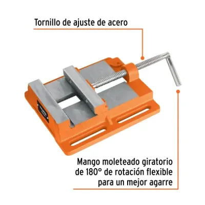 Prensa Morsa Plana Banco 6' 180° Truper Taladro Piso Árbol