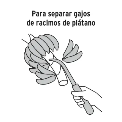 Cuchillo Bananero 5' Hoja 1.5 Mm Truper Racimos De Plátano