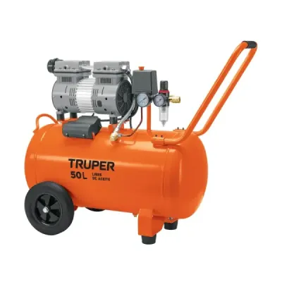 Compresor De Aire 2hp 50l Truper Silencioso Libre De Aceite