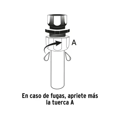 Conector Plástico Hembra Manguera 1/2' Abs Truper Ajustable