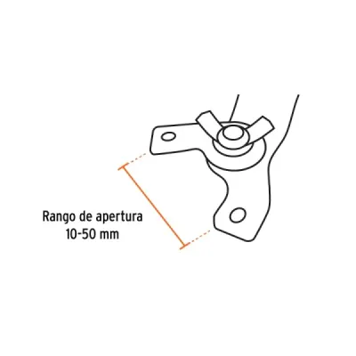 Llave Ajustable Para Pulidoras Truper Universal Mango Pvc