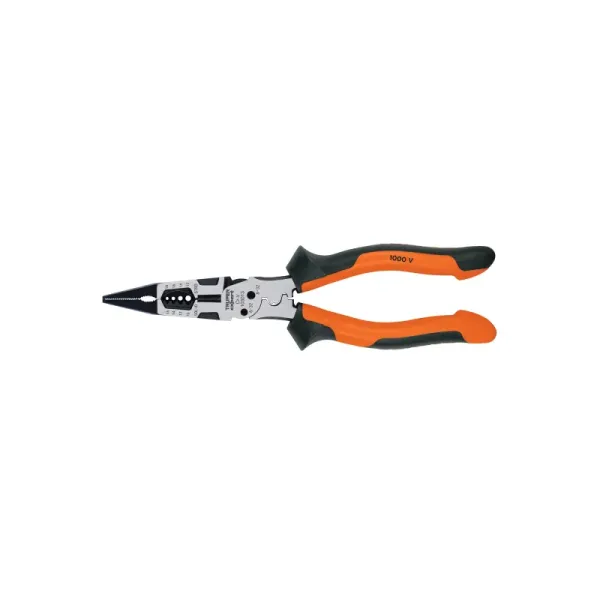 Alicate Punta Larga 6 En 1 Multiusos 8' Truper Expert (PMU-8PX - 103013)