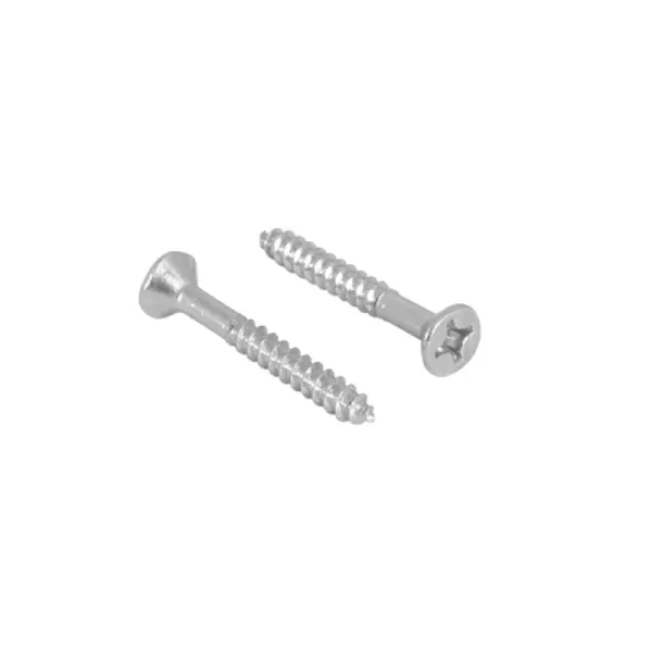 100 Tornillos Para Madera 1.1/2' No.10 Toolcraft Cabeza Cónica (TC2918)