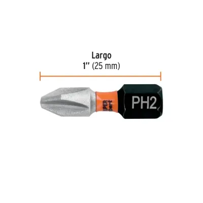 Set 5 Puntas Cruz Estrella Philips Ph2 X 1' Truper Expert