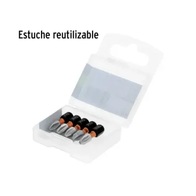 Set 5 Puntas Cruz Estrella Philips Ph2 X 1' Truper Expert