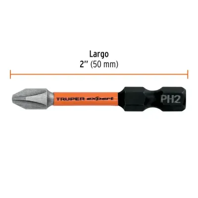 Set 15 Puntas Cruz Estrella Philips Ph2 X 2' Truper Expert