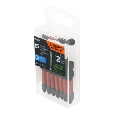 Set 15 Puntas Cruz Estrella Philips Ph2 X 2' Truper Expert