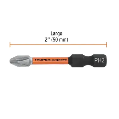 Set 50 Puntas Cruz Estrella Philips Ph2 X 2' Truper Expert