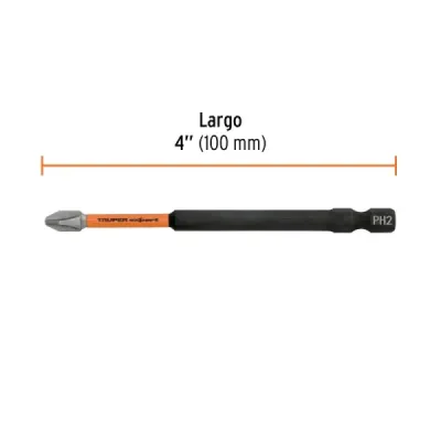 Set 5 Puntas Cruz Estrella Philips Ph2 X 4' Truper Expert