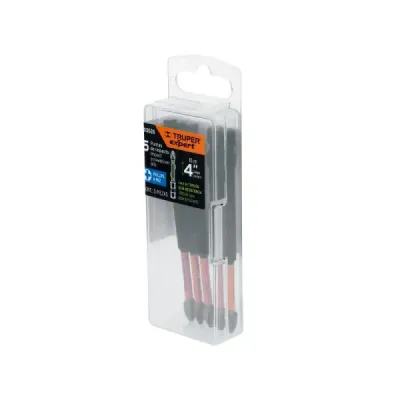 Set 5 Puntas Cruz Estrella Philips Ph2 X 4' Truper Expert
