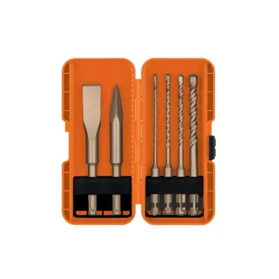 Juego 6 Brocas Sds Plus Cincel 5/32' A 3/8' Pared Truper