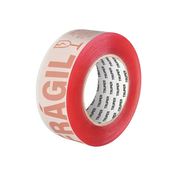 Cinta Impresa Marcación Embalaje Frágil 150x48mm Roja Truper (CFR-150 - 103041)